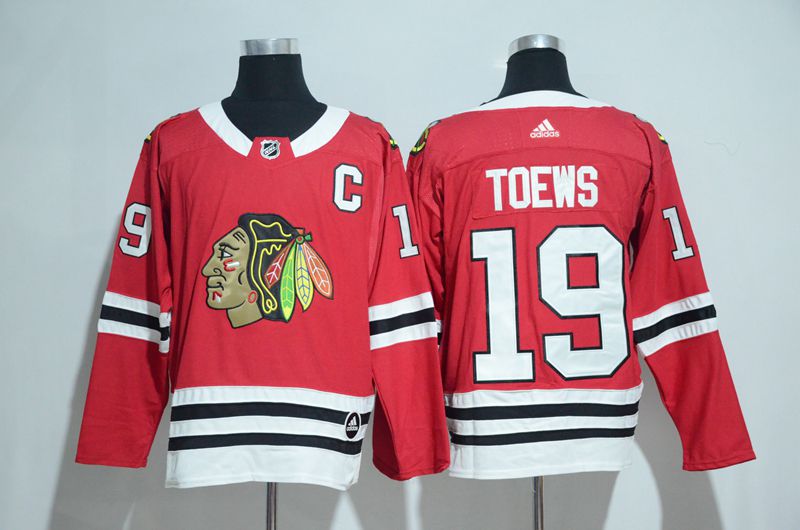 2017 Chicago Blackhawks 19 Toews red Adidas jerseys